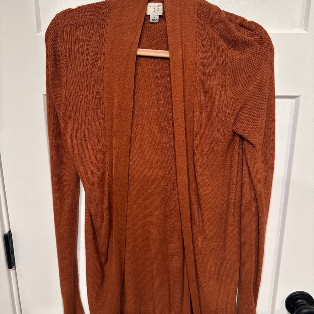 Women's Rust Cardigan Sweater